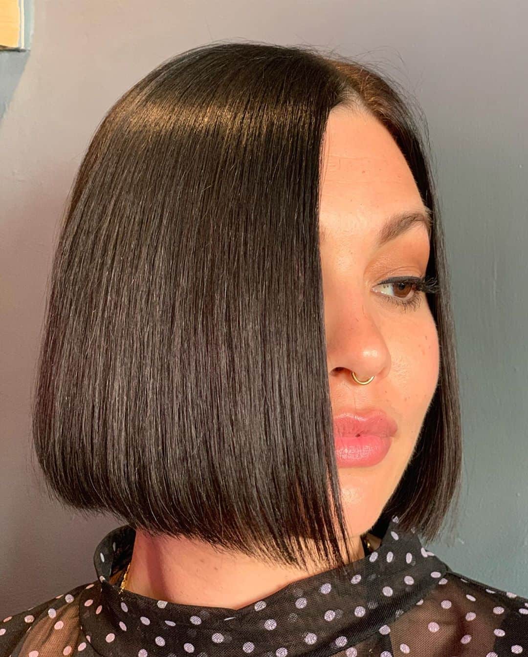 Super sleek Chin Length Bob