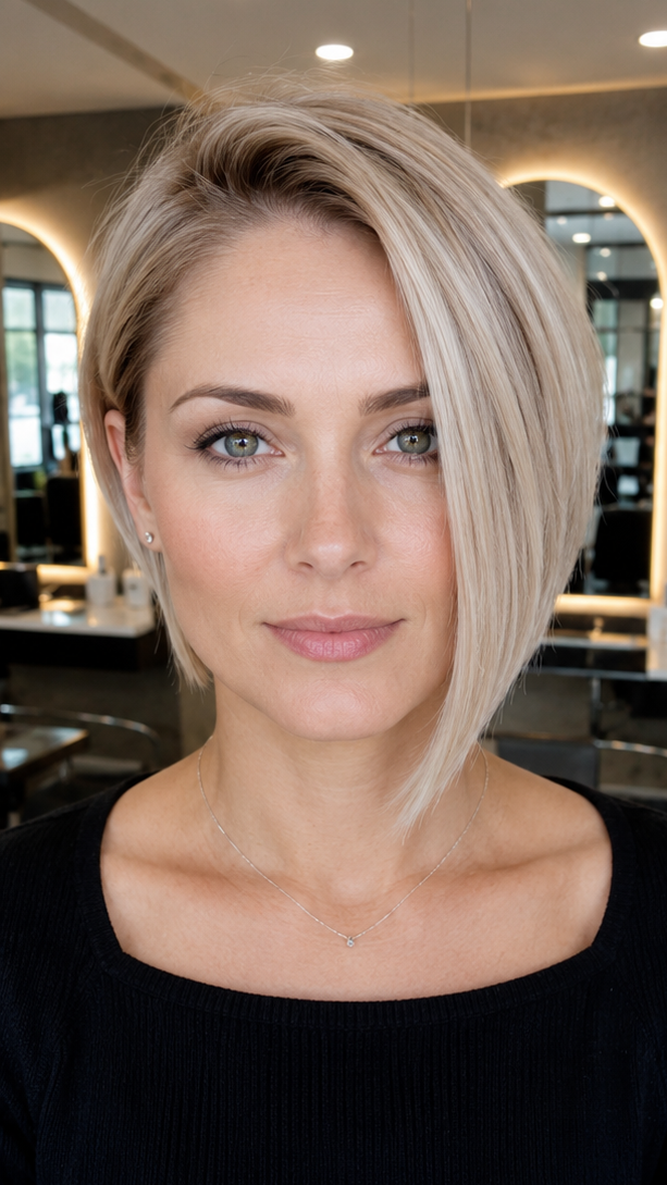 Soft Platinum Beige Blonde Hair