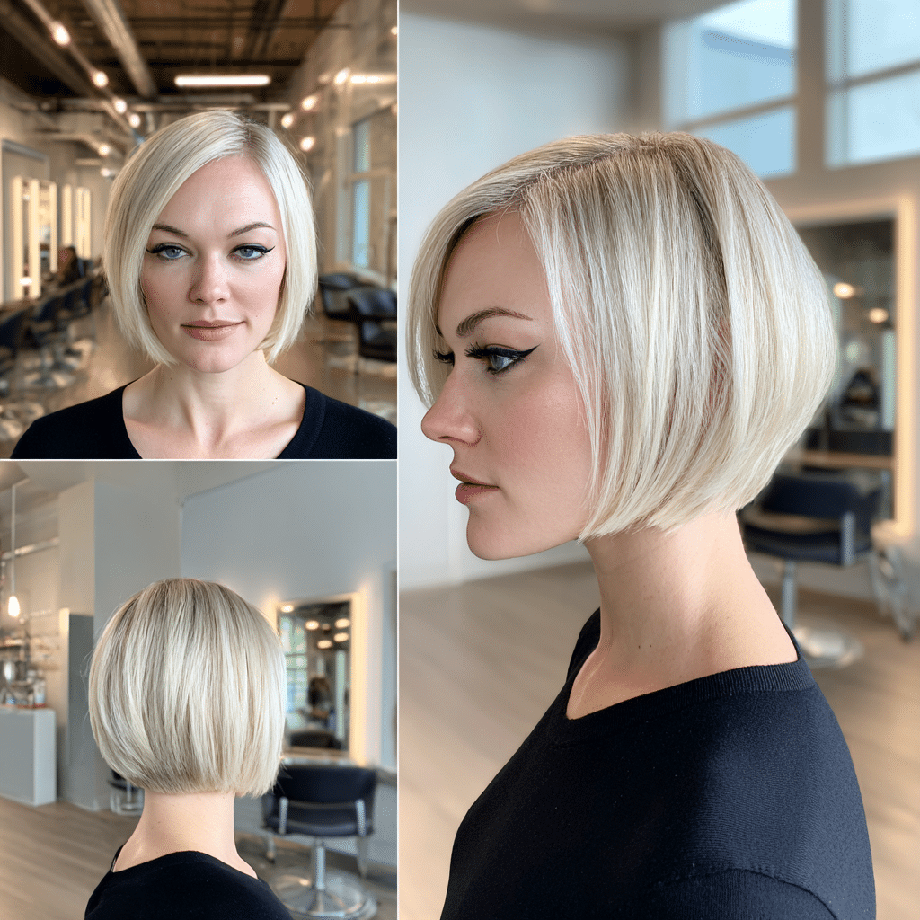 Pearl Ice Blonde Bob Hair