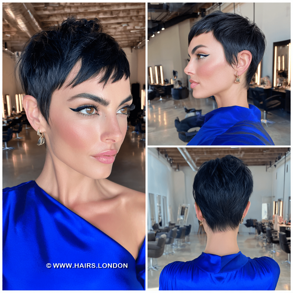 Glossy Jet Black Hair