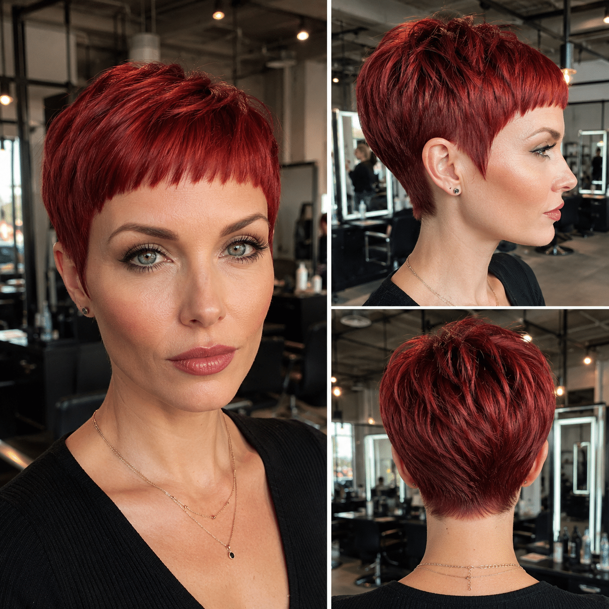 Ruby Ember Glow Hair