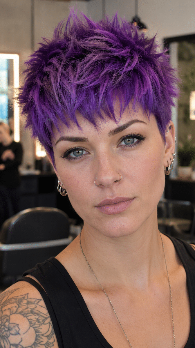 Electric Violet Rebel Hair