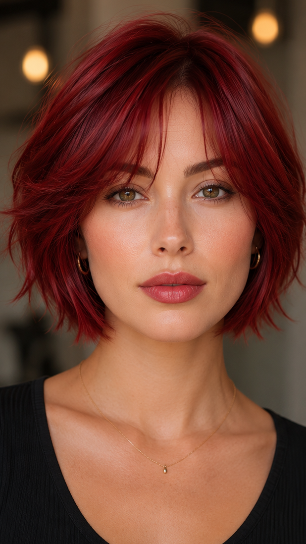 Velvet Cherry Flame Hair