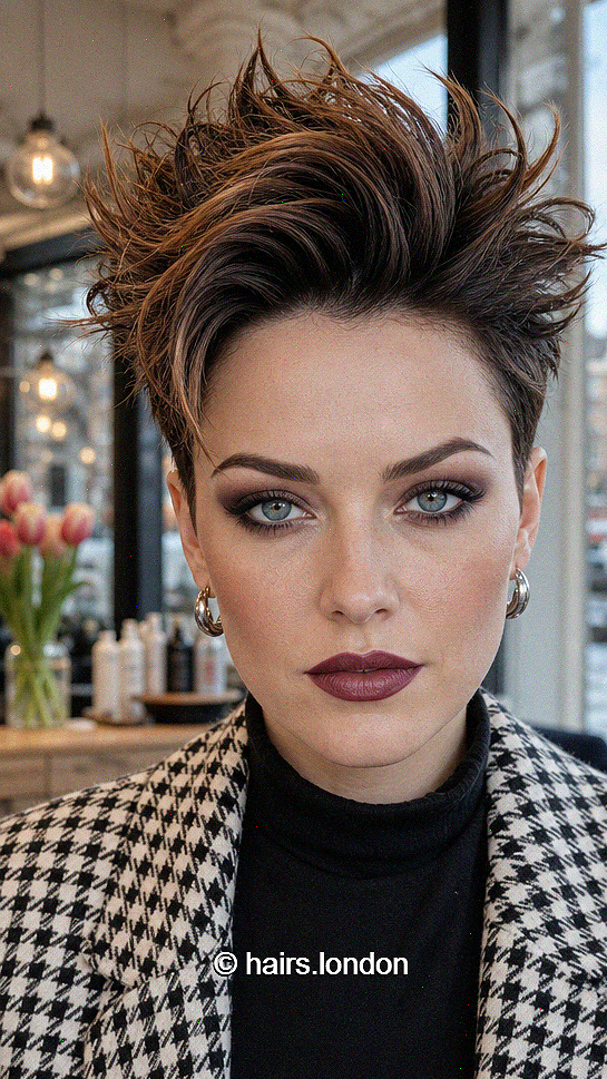 63 Stunning Pixie Haircuts for Women Who Love Bold Style Toasted Espresso Copper Hair