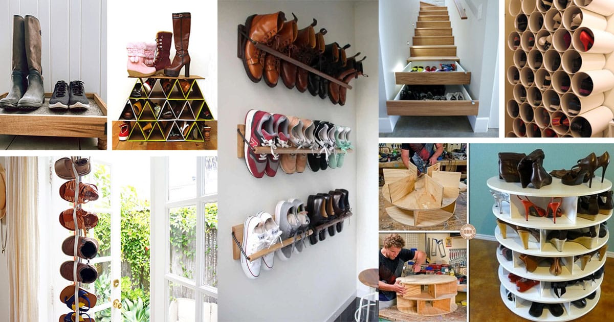 Amazing DIY Shoe Rack Ideas HAIRS