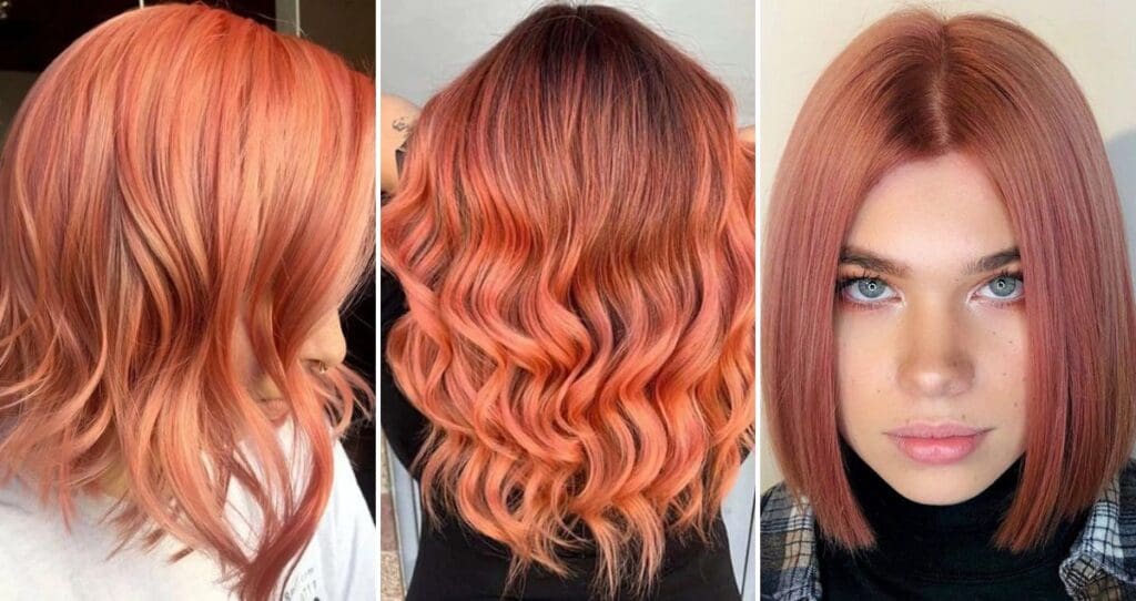 7. "Peach Hair and Blue Eyes: The Perfect Summer Beauty Trend" - wide 2