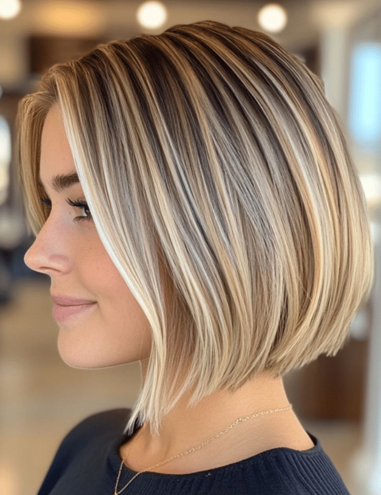 Blonde Balayage Bob