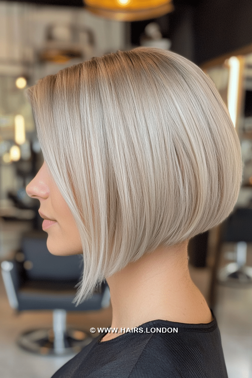 Icy Platinum Blonde Hair