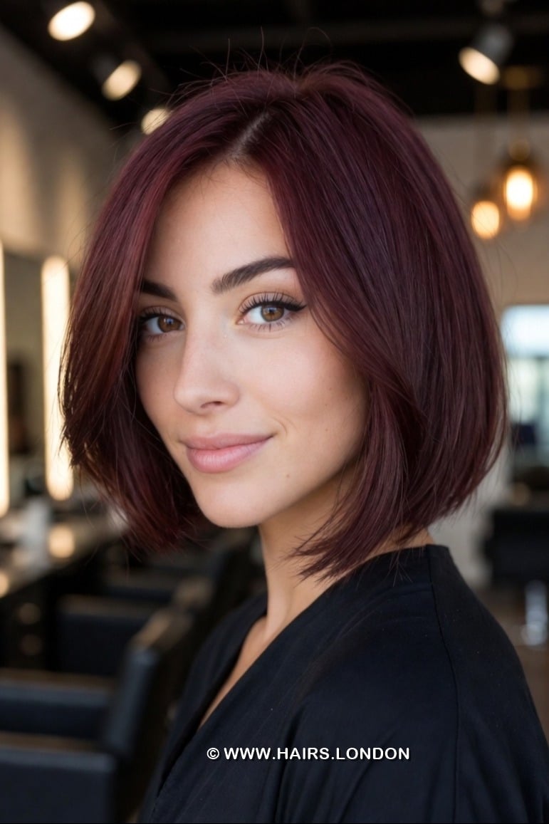 Rich Mulberry Wine Hair