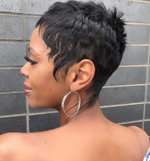 African American Short Pixie For Thin Hair