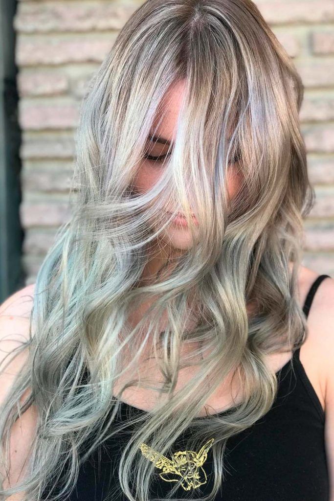 Ash Blonde Balayage for Long Hair