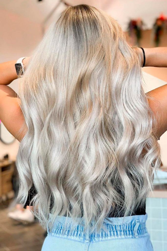 Ash Blonde Color for Long Hair