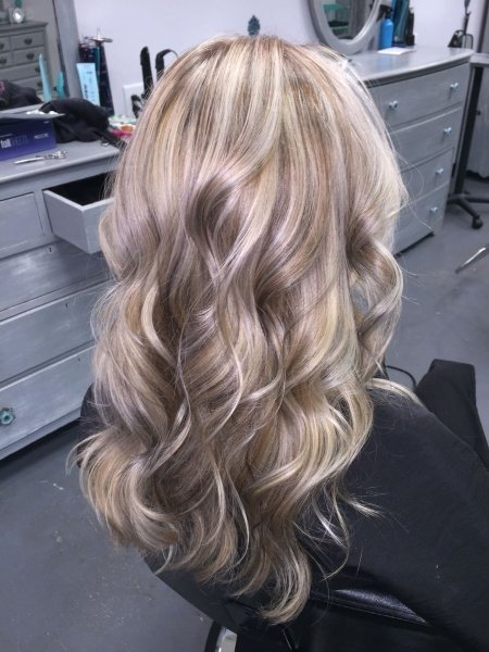 Ash Blonde Highlights With Lowlights