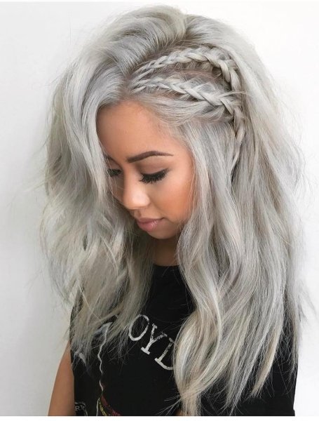 Ash White Hair