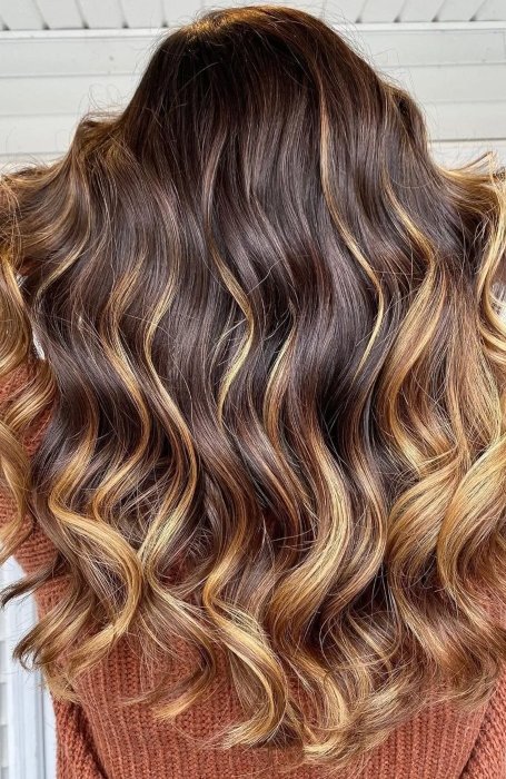 Balayage Caramel Brown Hair Color