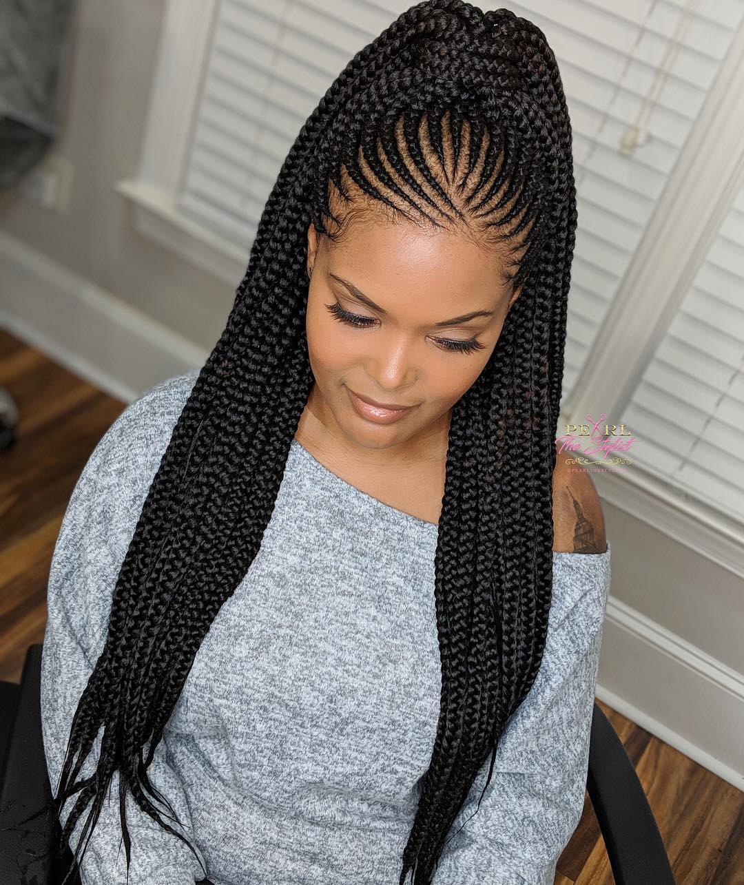 Beautiful Long Cornrows