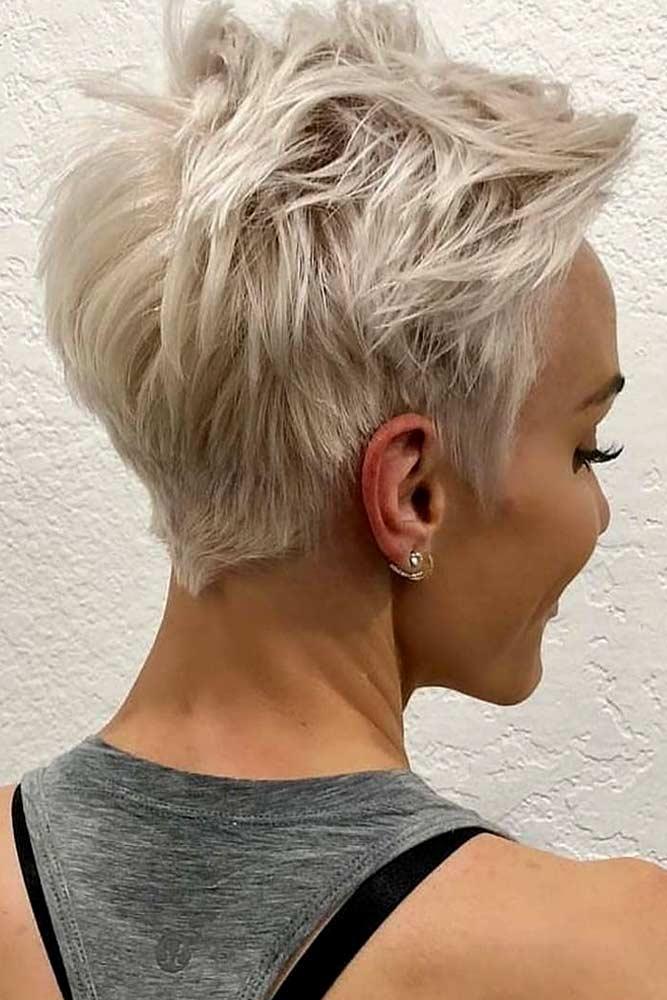 Pixie corto rubio desordenado #pixiecut #haircuts