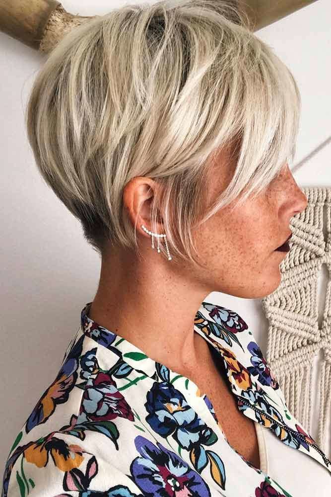 Cortes de duendecillo rubios para mujeres de negocios #pixiecut #haircuts