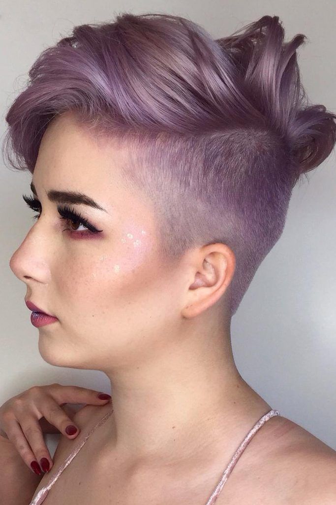 Brave Short Haircut With Shaved Sides