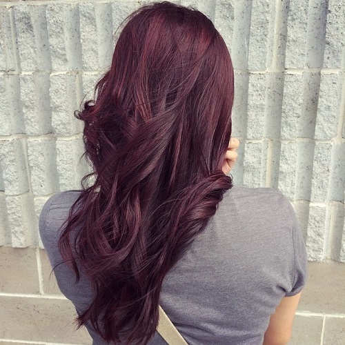 Burgundy Hair Color Idea