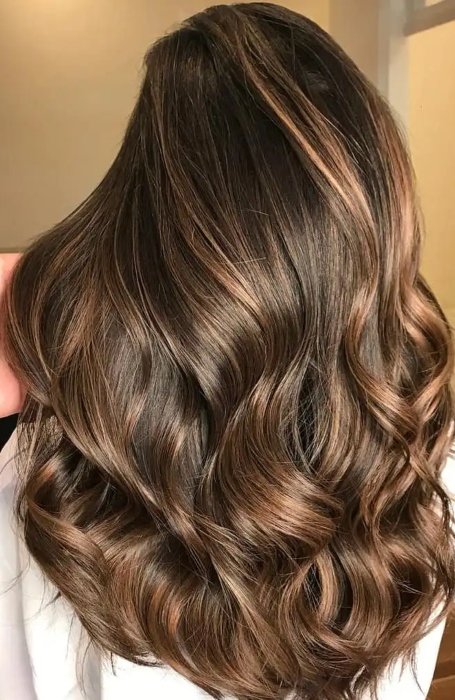 Caramel Medium Brown Hair Color