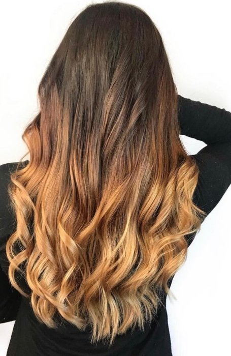 Caramel Ombre Hair Color