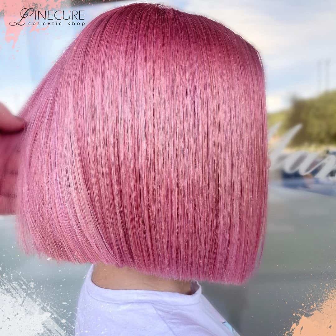 Chic & Feminine Pink Color Bob 