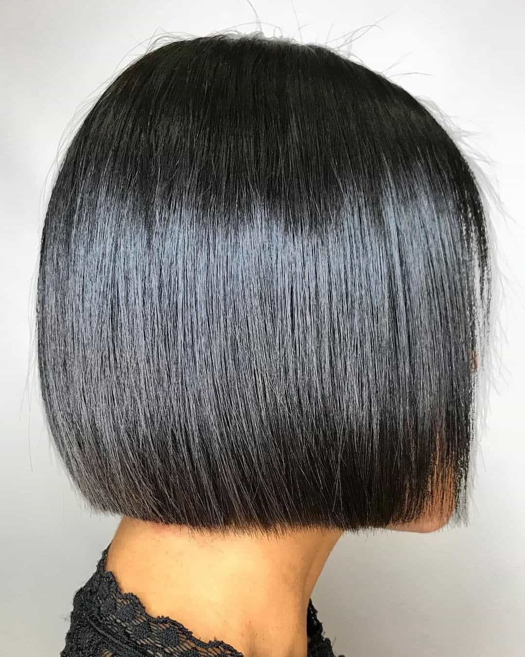 Chopped & Defined Black Hair Bob 