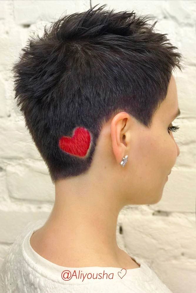 Ideas creativas para el cabello para un peinado Pixie #pixiecut #haircuts