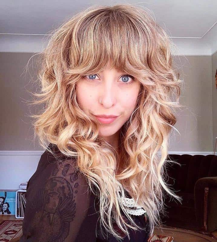 Curly Layered Hair Style