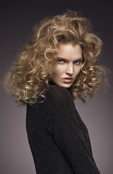 Curly Medium Length Hair