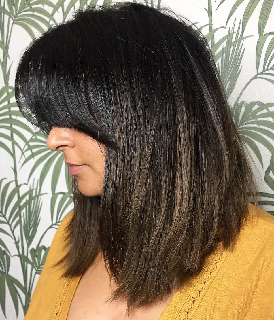 Cute Choppy Cut With A Long Fringe