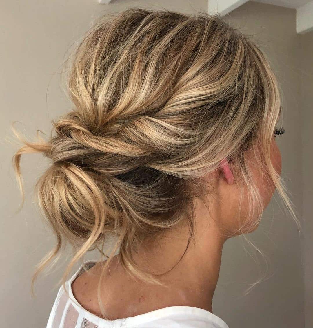 Cute Messy Bun Updo