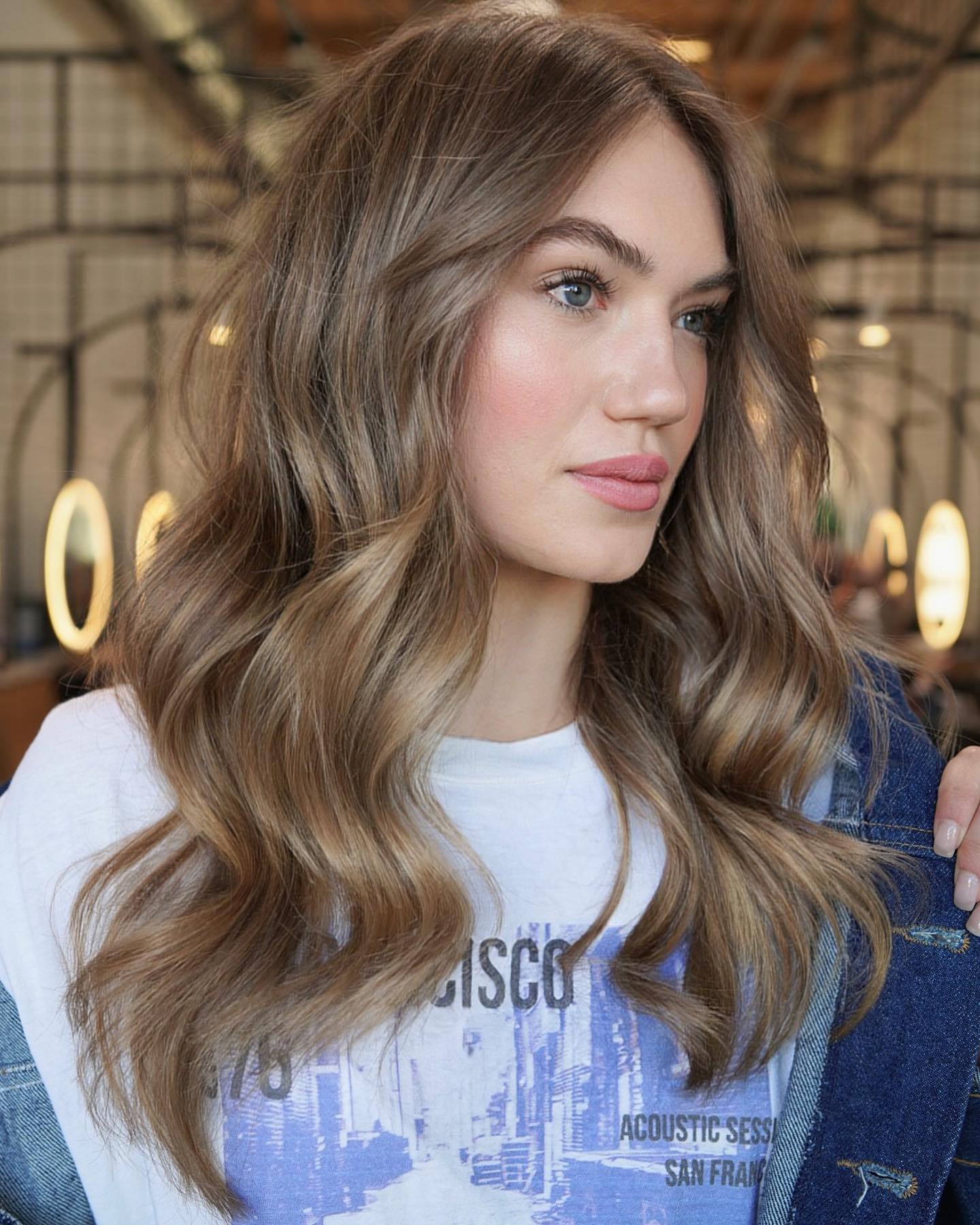 Dark Beige Blonde Long Hair