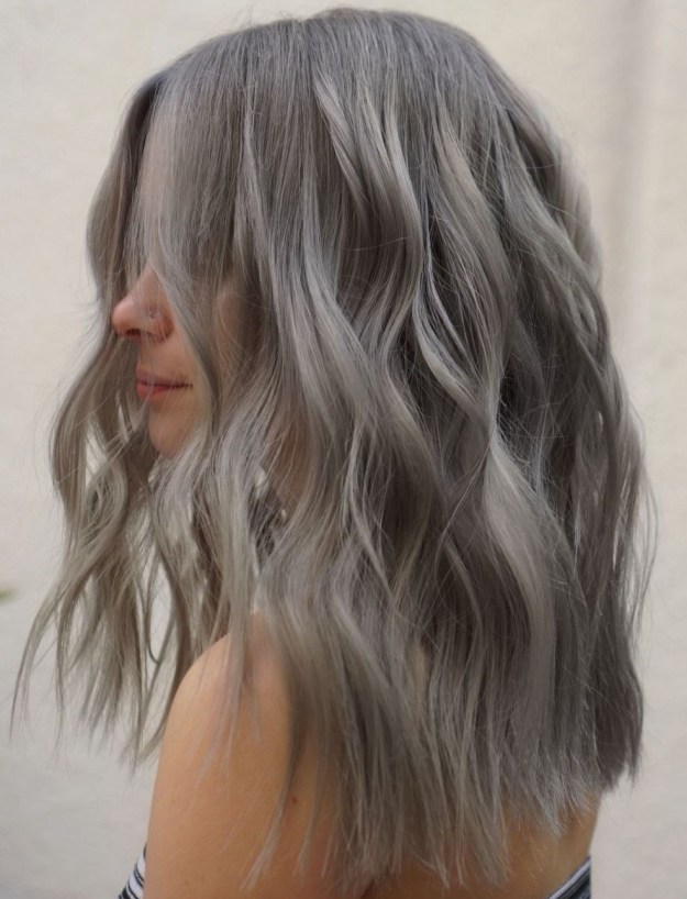 Darker Gray Hair with Silver Highlights