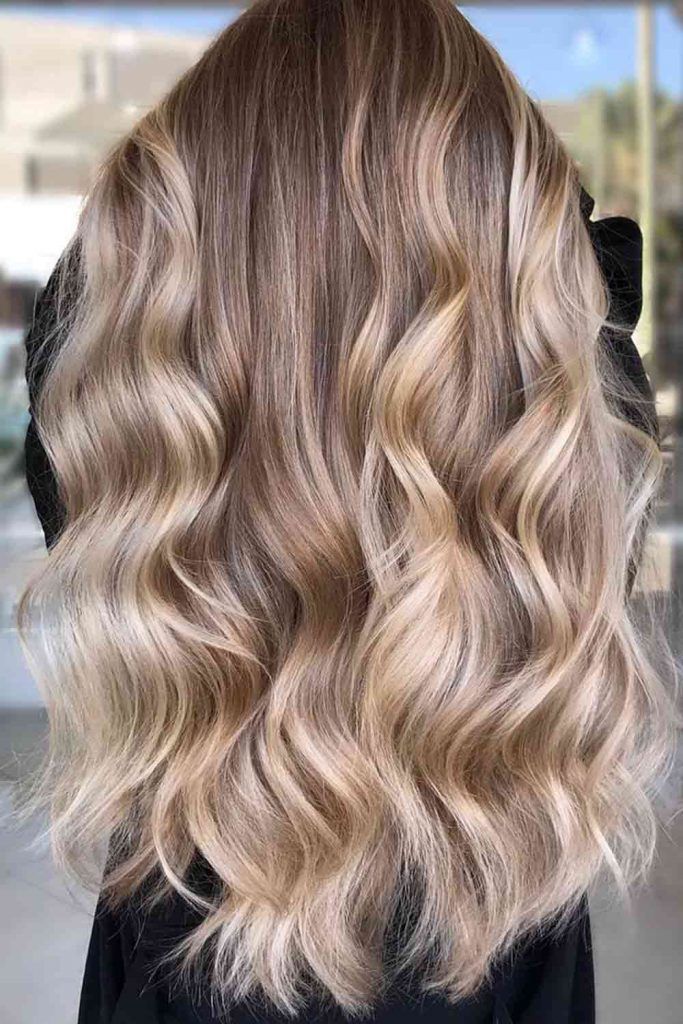 Dirty Blonde Ombre Hair With Long Layers