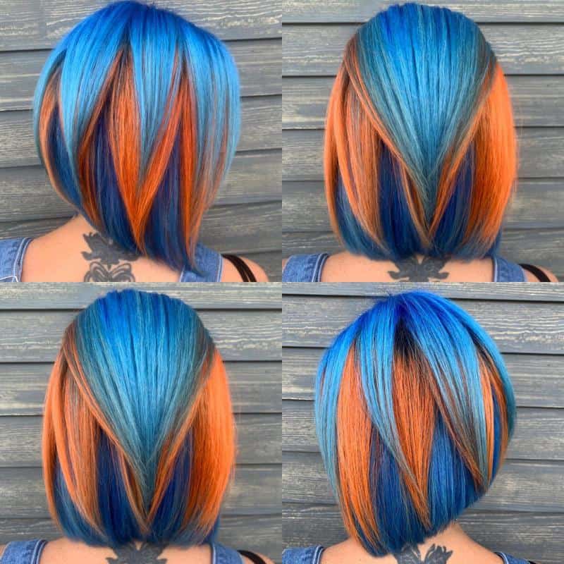 Fire & Ice A-Line Bob Hairstyle