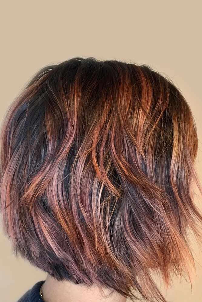 Jagged Edged Layered Bob #layeredbobhairstyles #layeredbob #hairstyles #haircuts #longbob