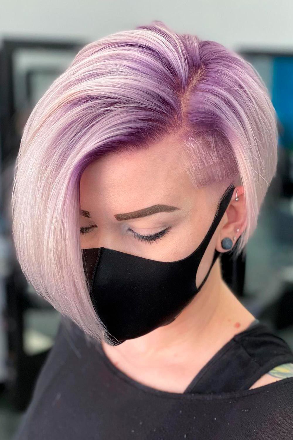 Lavender And Dirty Blonde Ombre