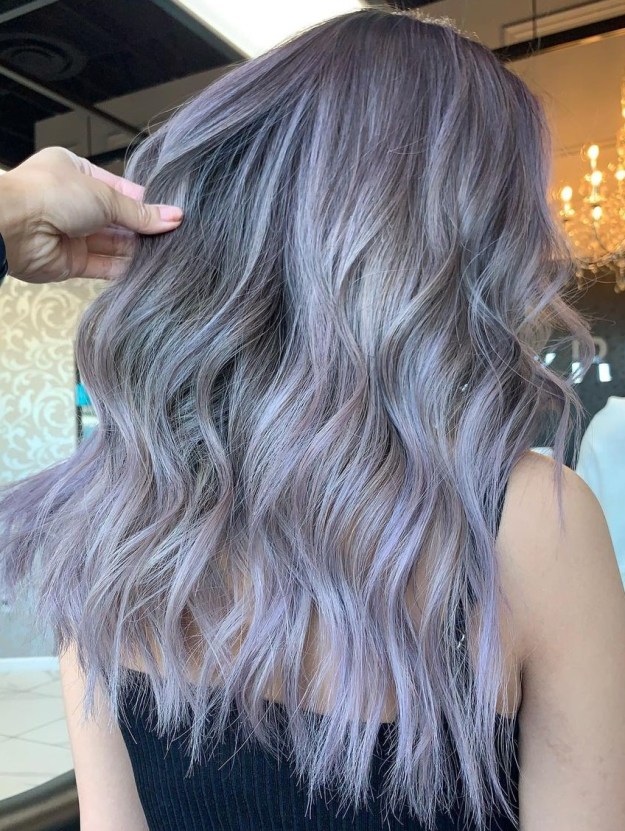 Lavender Silver Hair Color