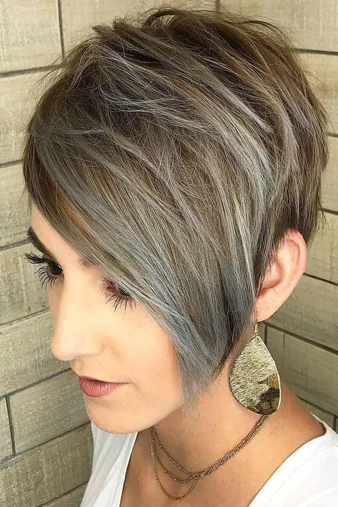 Layered Grey Balayage