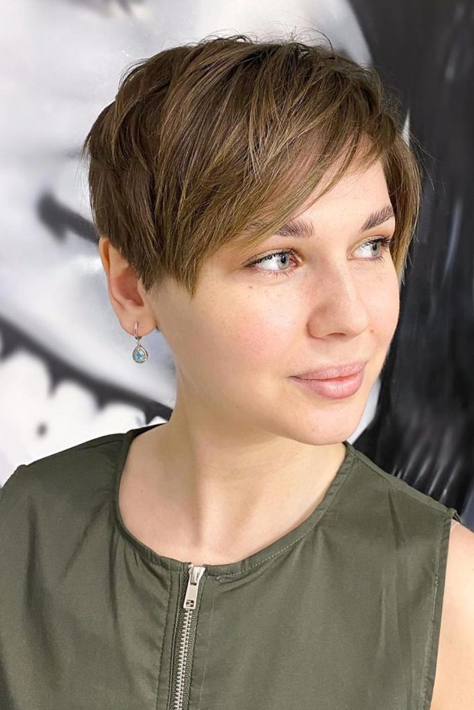 Layered Long Pixie Hairstyle