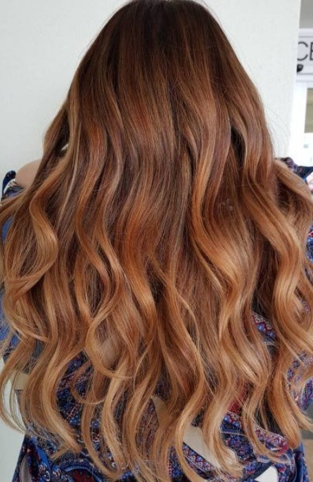 Light Brown Auburn Ombre