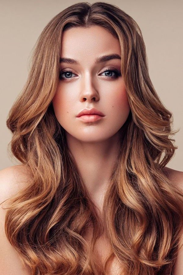 Light Brown Hair With Honey Highlights