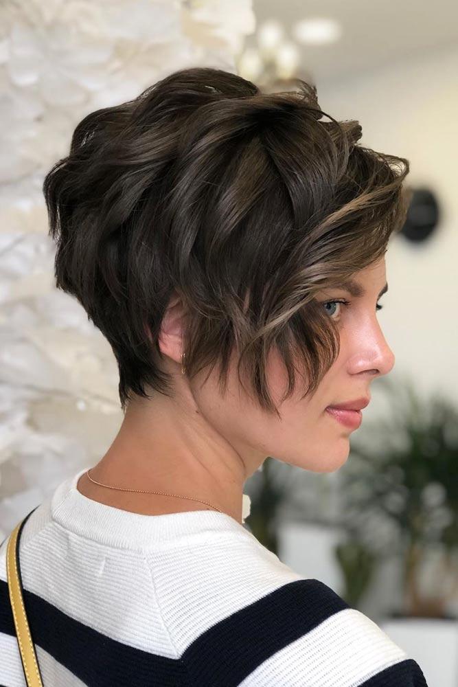 Long Wavy Pixie #pixiecut #haircuts