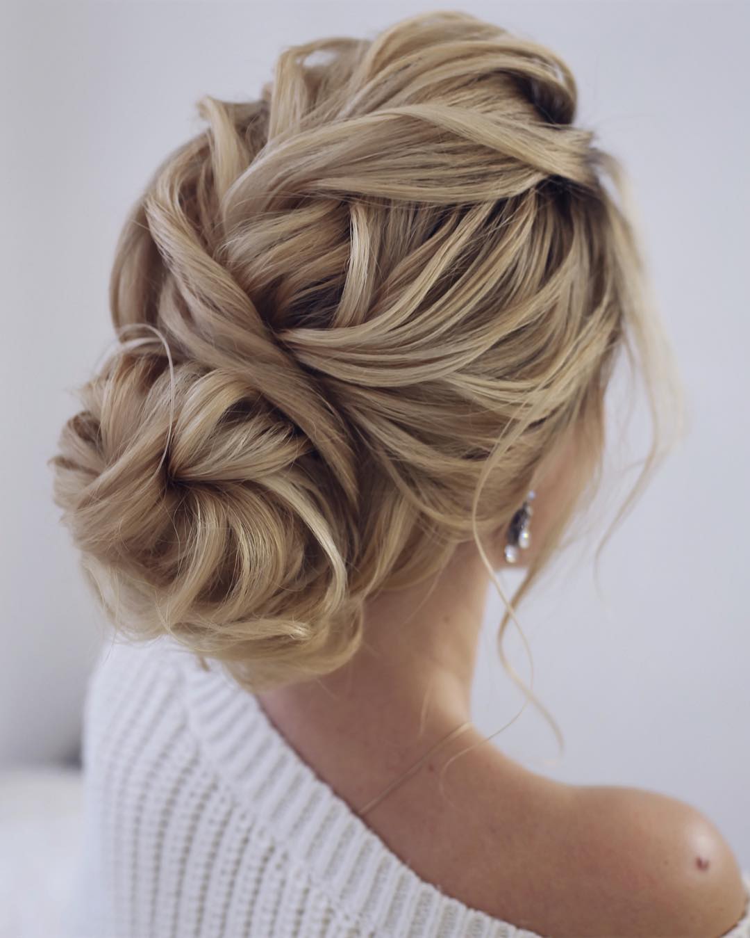 Messy Braid And Bun Updo