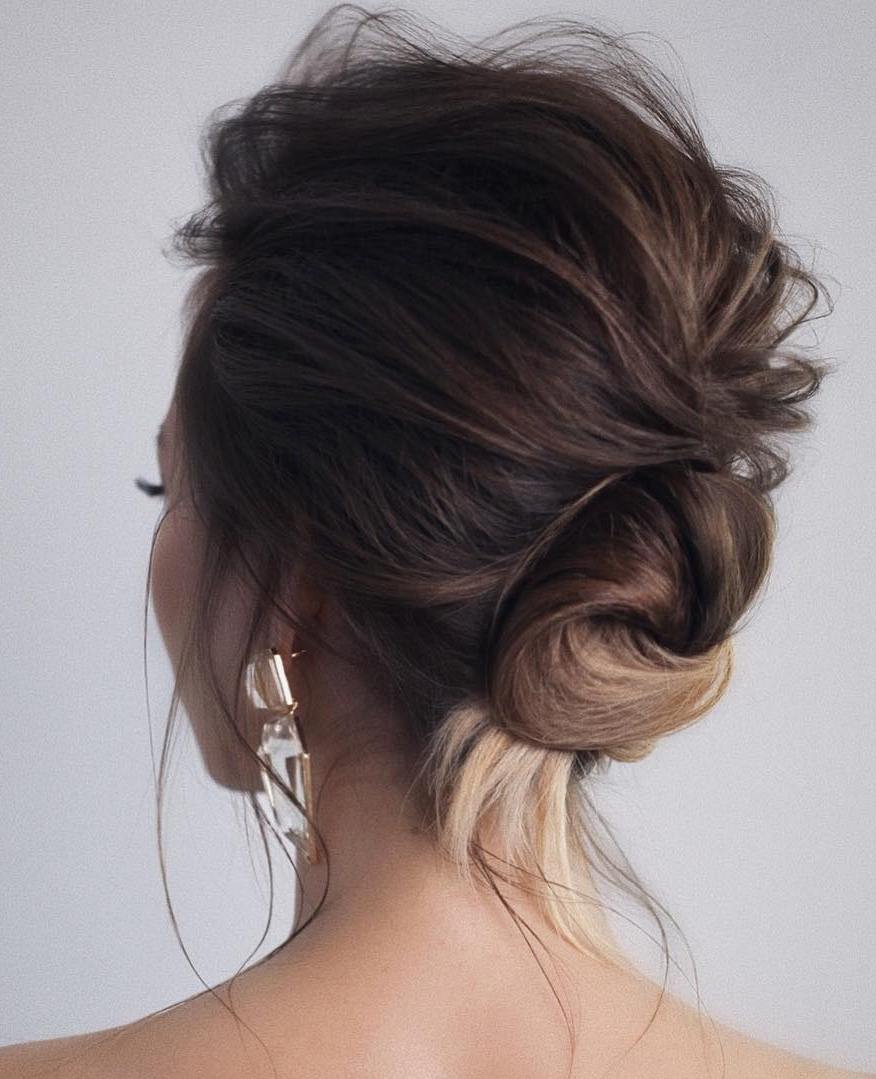 Messy Knotted Bun Updo