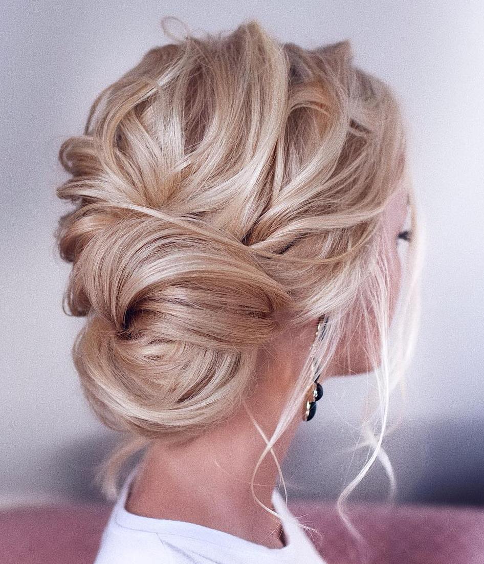 Messy Side Updo For Wedding