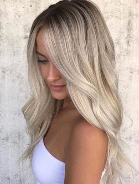 Pale Ash Blonde Hair