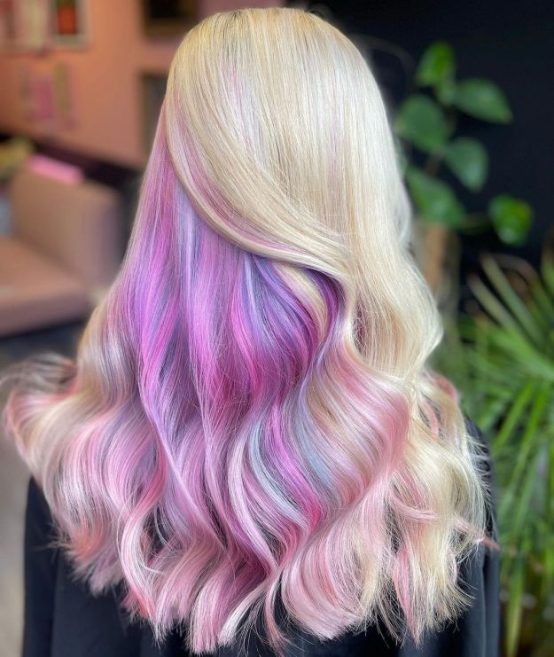 Pastel Pink Peekaboo Highlights